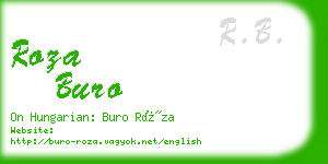 roza buro business card